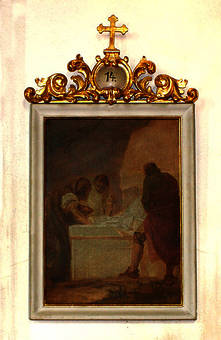 14. Station - Jesus wird ins Grab gelegt