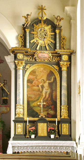 Altar des Hl. Sebastian; Bild Foto Gerl, Windischeschenbach
