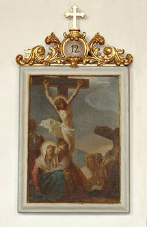 12. Station des Kreuzwegs in St. Johannes - Jesus stirbt am Kreuz