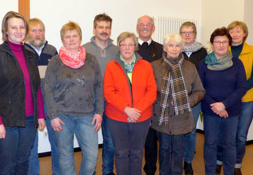 Vorstand der Katholischen Landvolk-Bewegung Kirchendemenreuth 2015 - 2018 (Bild: Ilse Hauer)