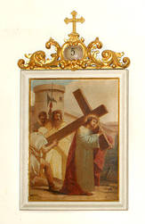 5. Station - Simon von Cyrene hilft Jesus das Kreuz tragen