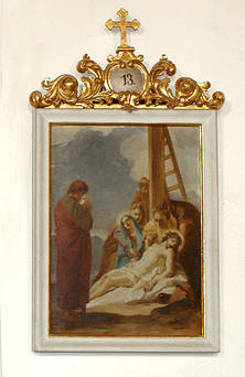 13. Station - Jesus wird vom Kreuz herunter genommen